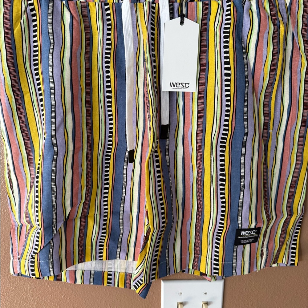 Wesc Men's Multicolor Striped Shorts - XL - NWT